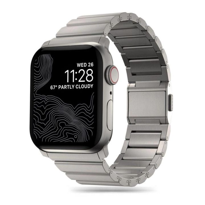 Apyrankė Apple Watch 4/5/6/7/8/9/SE/Ultra 1/2 (42/44/45/49 mm) - titaninė