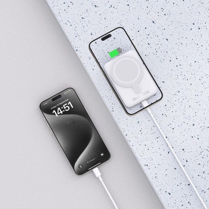Powerbank su MagSafe“ 10000mAh 15 W USB C laidas