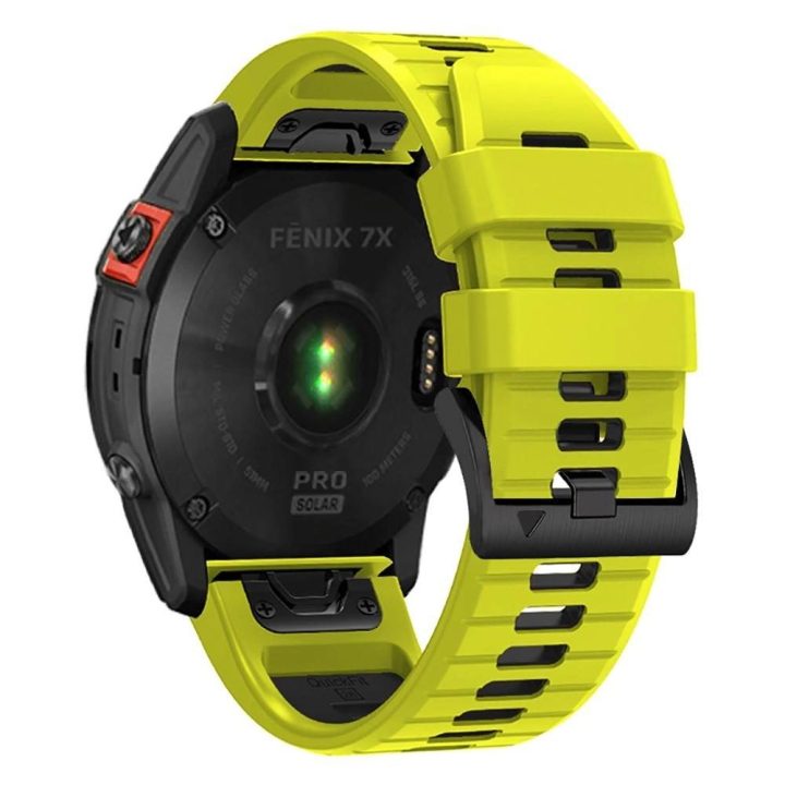 Garmin Fenix ​​3 / 5X / 3HR / 5X Plus / 6X / 6X Pro / 7X dirželis - žaliųjų citrinų