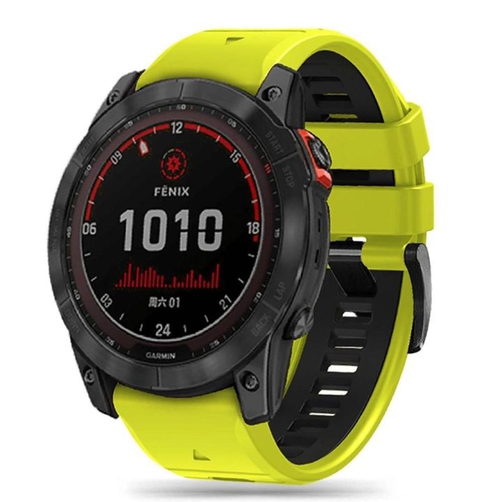 Garmin Fenix ​​3 / 5X / 3HR / 5X Plus / 6X / 6X Pro / 7X dirželis - žaliųjų citrinų