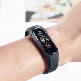 Xiaomi Mi Smart Band 5/6/7/NFC dirželis apsaugai - Juoda
