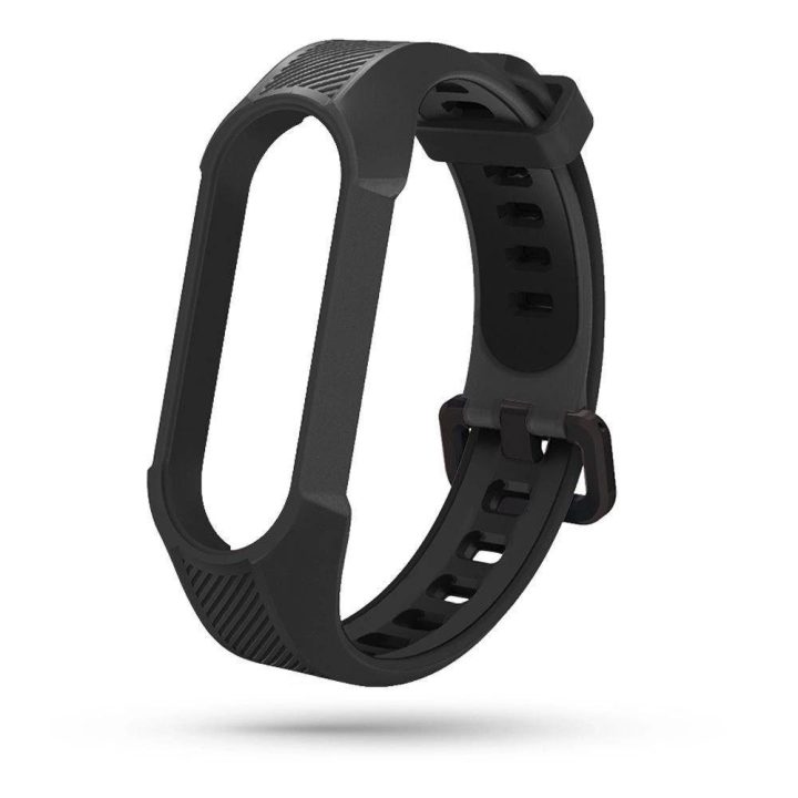 Xiaomi Mi Smart Band 5/6/7/NFC dirželis apsaugai - Juoda