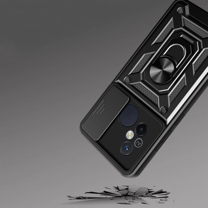 Dėkliukas telefonui Xiaomi Redmi 12C – juodos spalvos