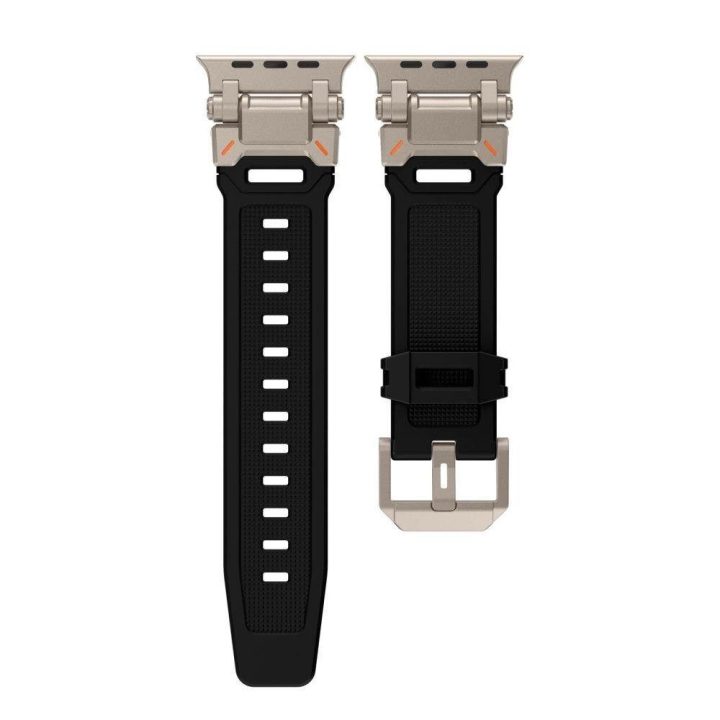 apyrankė skirta Apple Watch 4 / 5 / 6 / 7 / 8 / 9 / SE / Ultra 1 / 2“ (42/44/45/49 mm) - juoda ir titano