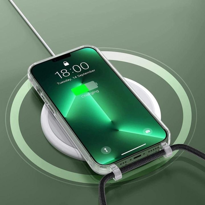 Korpusas su MagSafe iPhone 15 Pro – juodas ir smėlinis