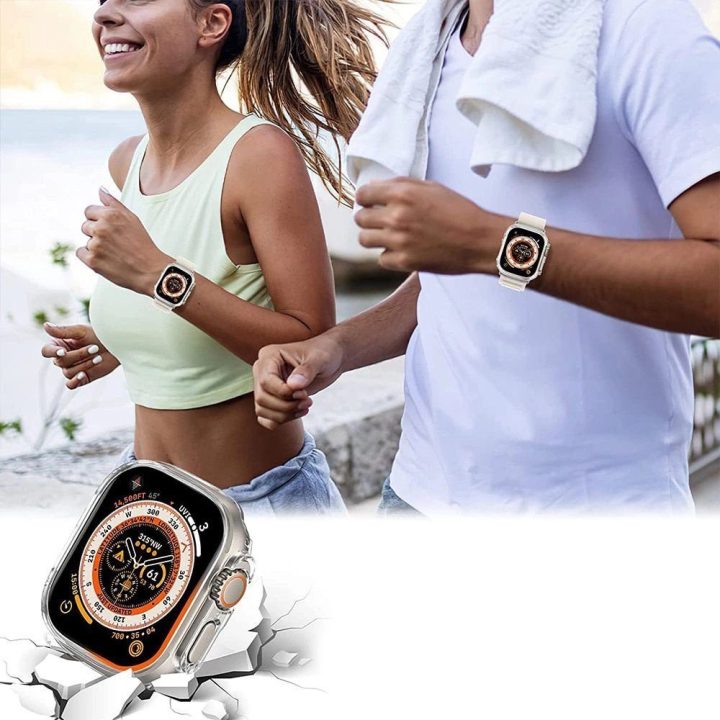 Apple Watch Ultra 1/2 dėklas (49 mm) - skaidrus