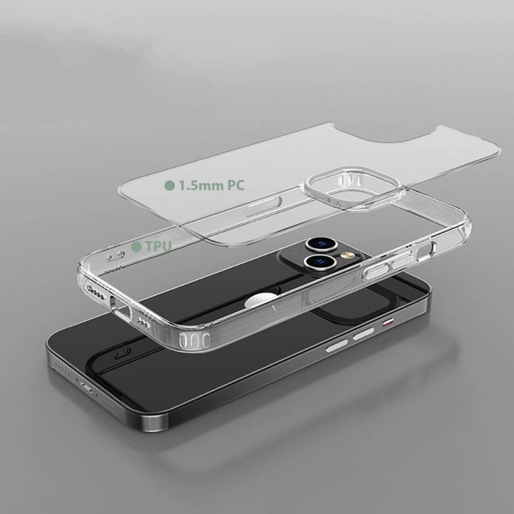 Hibridinis FlexAir“ dėklas iPhone 14“ – skaidrus