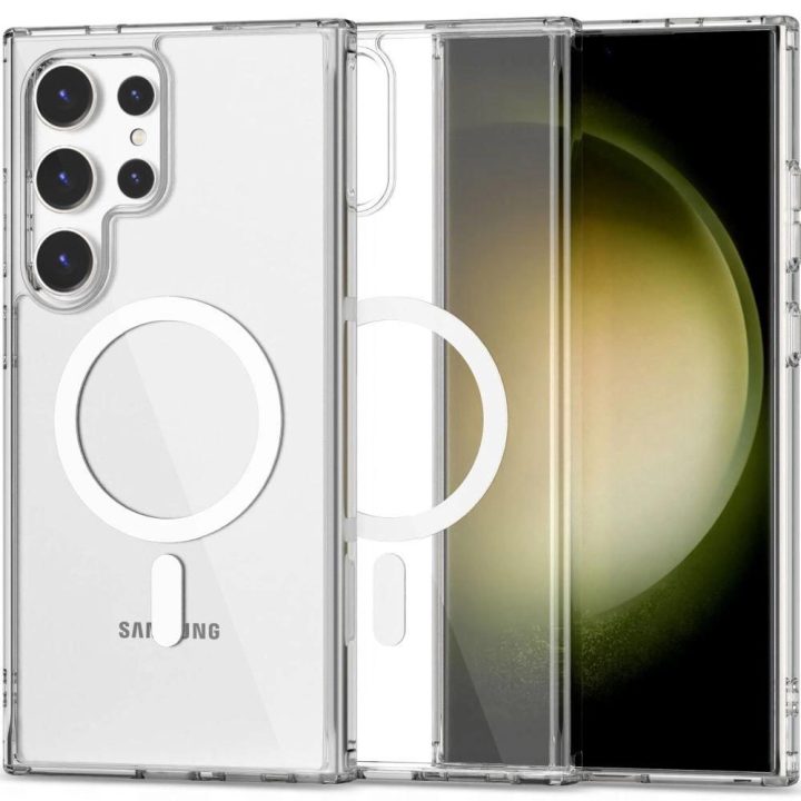 Samsung Galaxy S24 Ultra“ dėklas – skaidrus