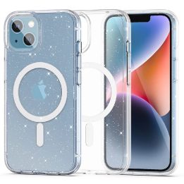 iPhone 13/14“ dėklas – skaidrus ir blizgus
