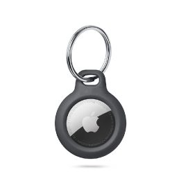 dėklas Apple AirTag su žiedu - juodos spalvos