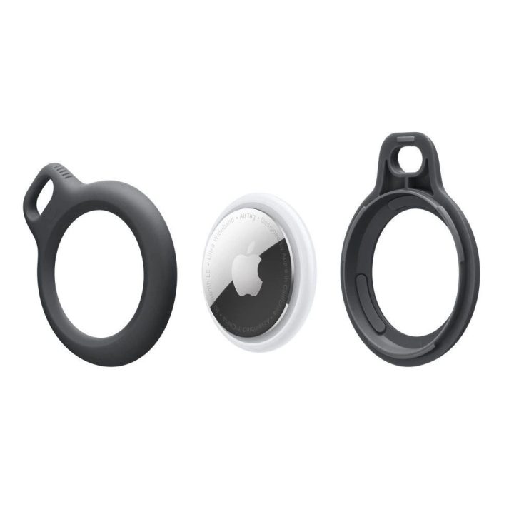 dėklas Apple AirTag su žiedu - juodos spalvos