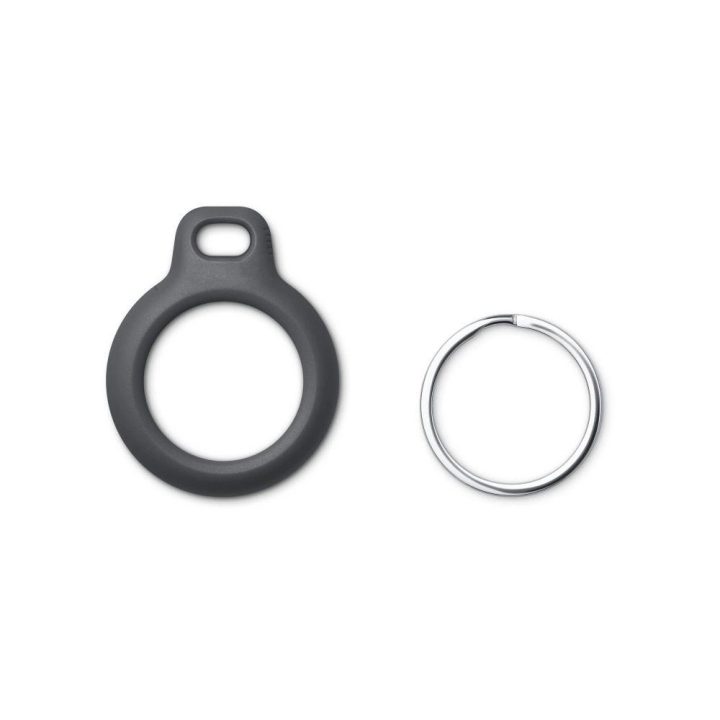 dėklas Apple AirTag su žiedu - juodos spalvos