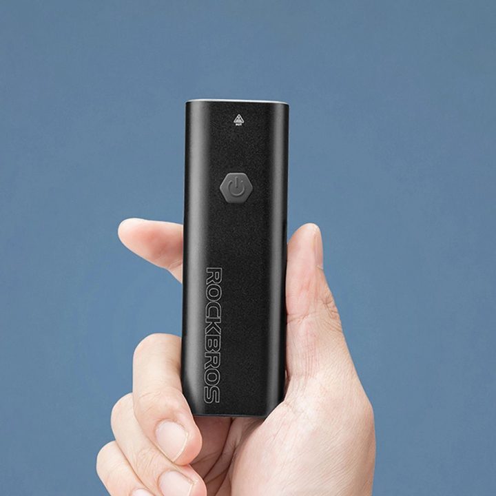priekinis žibintas dviračiui 600 lm 2600 mAh IPX6 – juodas