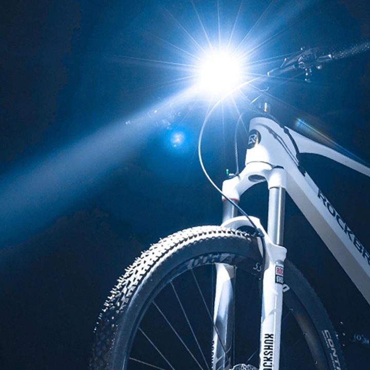priekinis žibintas dviračiui 600 lm 2600 mAh IPX6 – juodas
