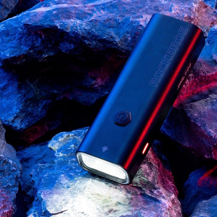 priekinis žibintas dviračiui 600 lm 2600 mAh IPX6 – juodas