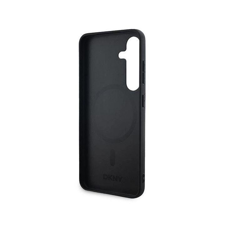 DKNY odinis languotai Mono“ rašto MagSafe“ dėklas Samsung Galaxy S24+“ – juodas