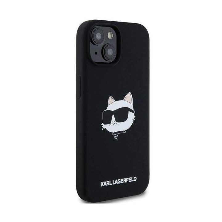Karl Lagerfeld Silicone Choupette Head MagSafe dėklas iPhone 15 Plus“ / 14 Plus“ – juodas