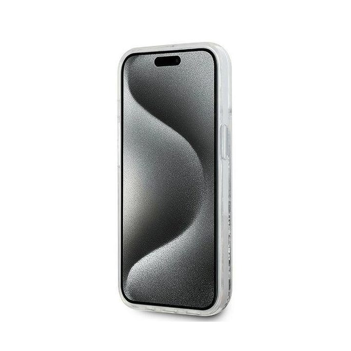 Karl Lagerfeld Liquid Glitter Choupette galva MagSafe dėklas skirtas iPhone 15/14/13“ – skaidrus