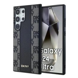 DKNY odinis langelėmis margintas MagSafe“ dėklas Samsung Galaxy S24 Ultra“ – juodas