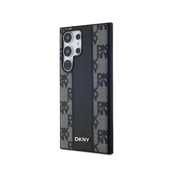 DKNY odinis langelėmis margintas MagSafe“ dėklas Samsung Galaxy S24 Ultra“ – juodas