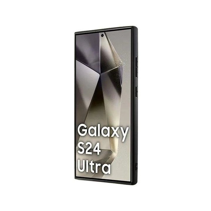 DKNY odinis langelėmis margintas MagSafe“ dėklas Samsung Galaxy S24 Ultra“ – juodas