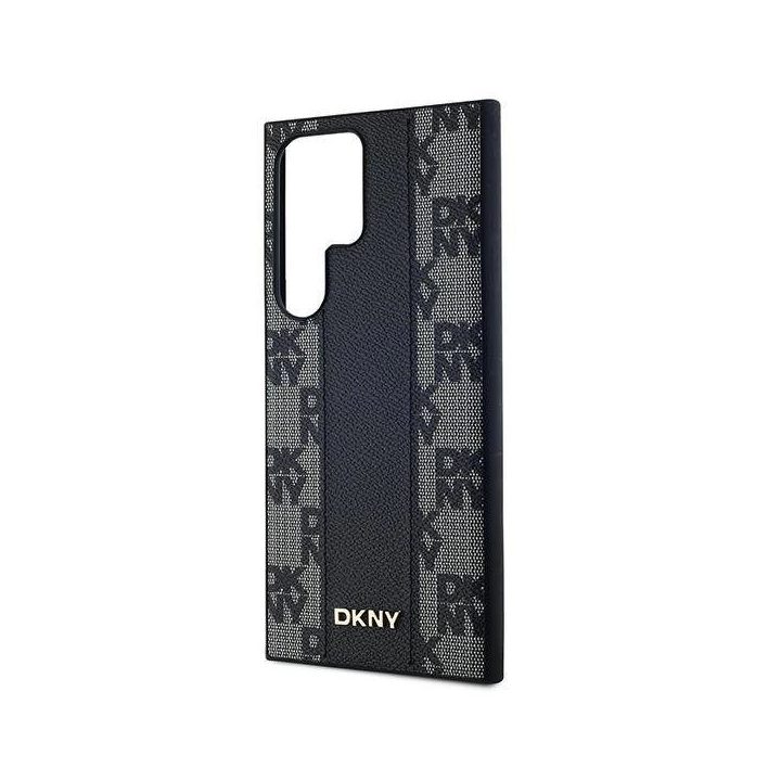 DKNY odinis langelėmis margintas MagSafe“ dėklas Samsung Galaxy S24 Ultra“ – juodas