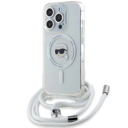 Karl Lagerfeld Crossbody IML Karl Head MagSafe dėklas iPhone 15 Pro Max - permatomas