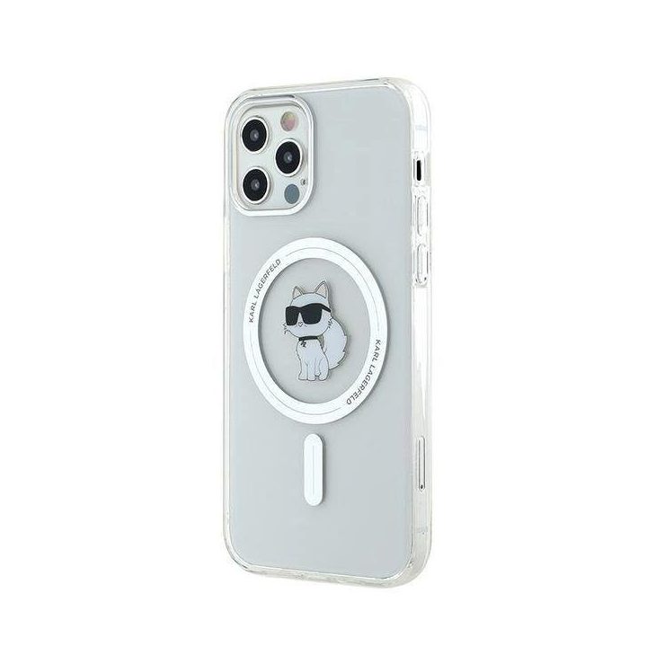 Karl Lagerfeld“ IPT Choupette MagSafe“ dėklas iPhone 12/12 Pro“ – skaidrus