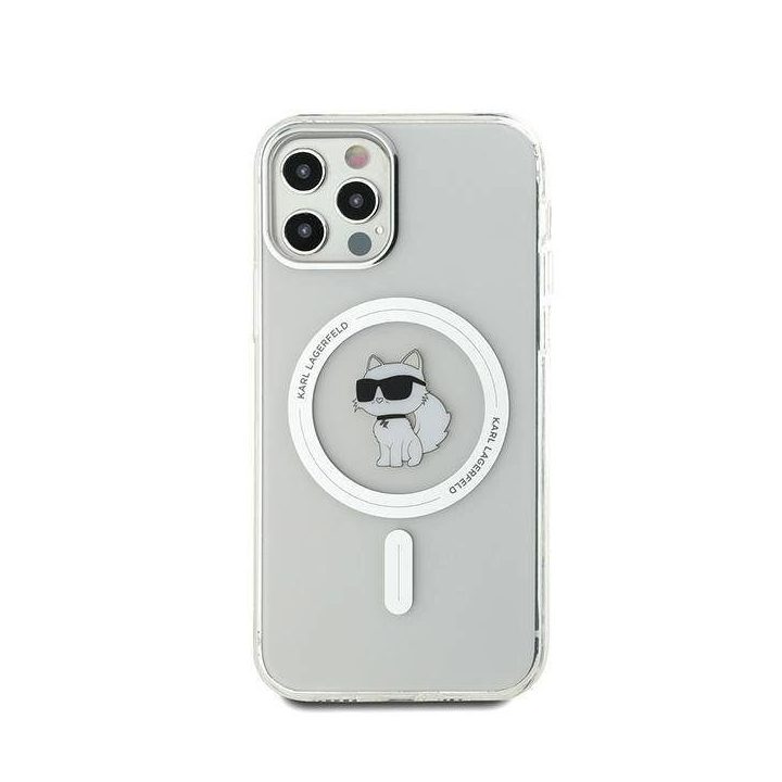 Karl Lagerfeld“ IPT Choupette MagSafe“ dėklas iPhone 12/12 Pro“ – skaidrus