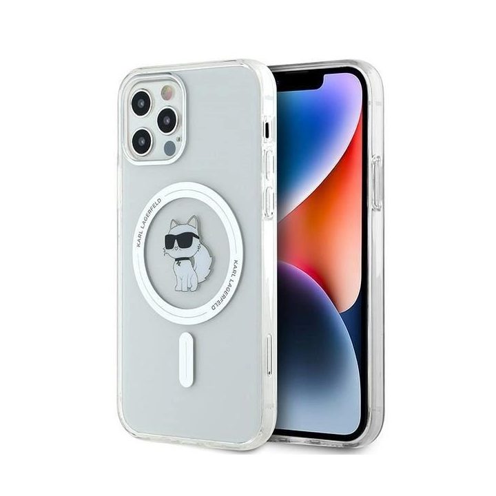 Karl Lagerfeld“ IPT Choupette MagSafe“ dėklas iPhone 12/12 Pro“ – skaidrus