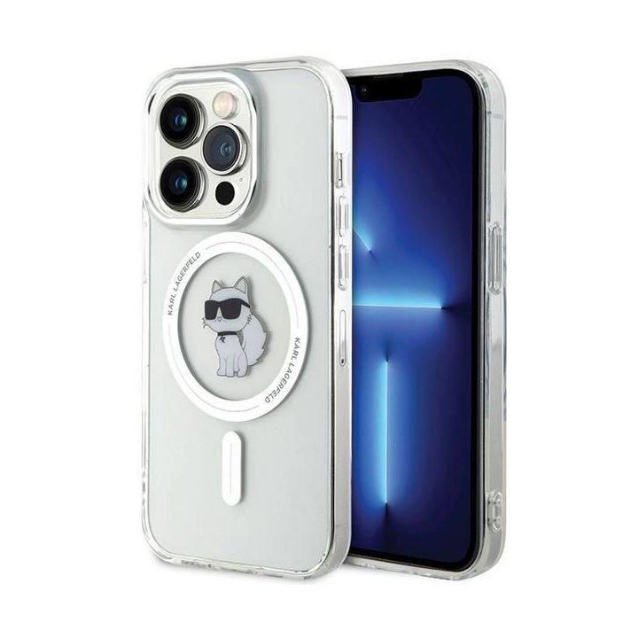 Karl Lagerfeld“ IML Choupette MagSafe“ dėklas iPhone 13 Pro“ / 13 - skaidrus