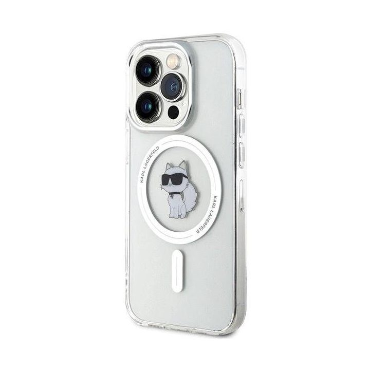 Karl Lagerfeld“ IML Choupette MagSafe“ dėklas iPhone 13 Pro“ / 13 - skaidrus