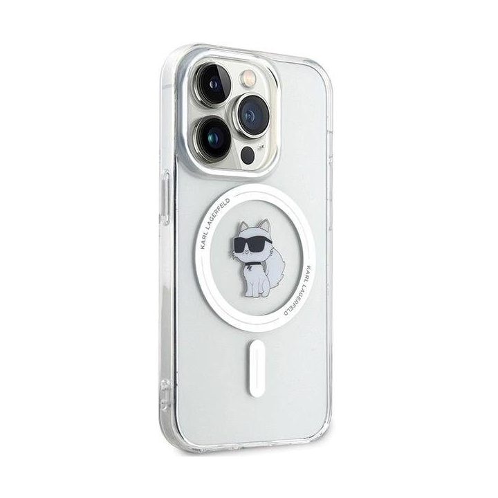Karl Lagerfeld“ IML Choupette MagSafe“ dėklas iPhone 13 Pro“ / 13 - skaidrus