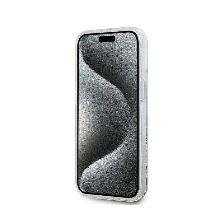 Karl Lagerfeld Liquid Glitter Choupette Head MagSafe dėkliukas iPhone 13“ – skaidrus