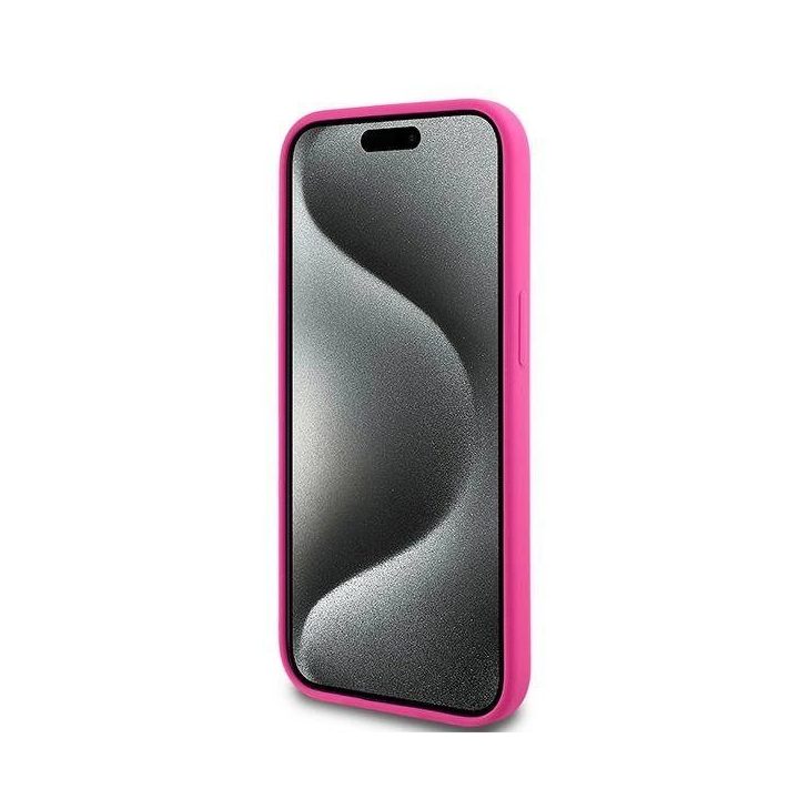 Karl Lagerfeld Silicone Choupette Head MagSafe dėklas iPhone 15 Plus / 14 Plus - rausvas
