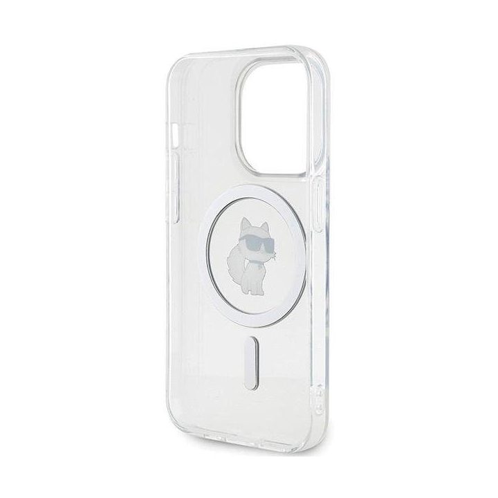 Karl Lagerfeld IML Choupette MagSafe dėklas iPhone 14 Pro Max - skaidrus