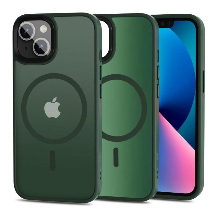 MagMat MagSafe dėklas skirtas iPhone 13 - matinės žalios spalvos