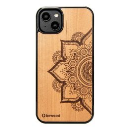 Bewood Mandala Obelų medžio medinis dėklas iPhone 14 Plus - Šviesiai rusvas