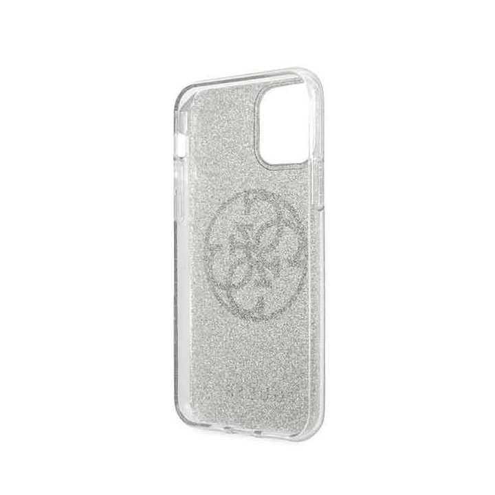 iPhone 11 Pro khaki spalvos tvirtas dėklas 4G Circle Glitter