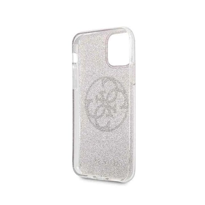 iPhone 11 Pro“ rausvos spalvos kietas dėklas 4G Circle Glitter“