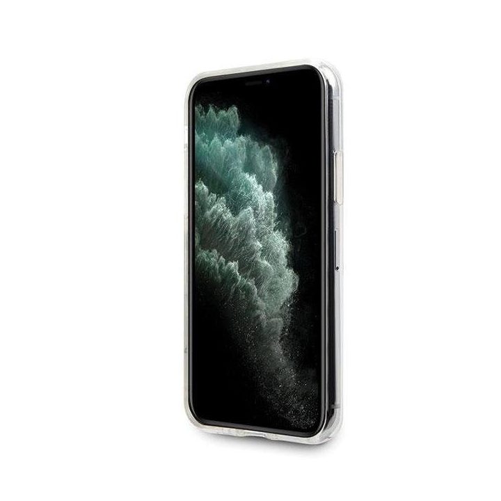 iPhone 11 Pro Max Chaki spalvos dėklas su 4G Circle blizgučiais