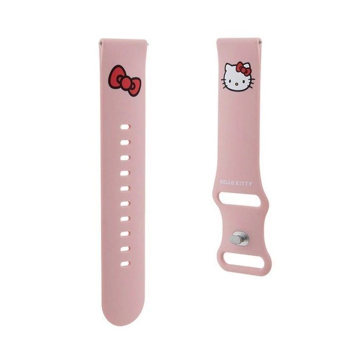 Silikoninė Kitty juosta universali 22 mm - rožinė