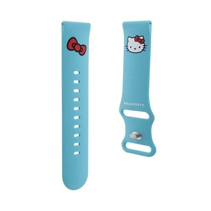 Hello Kitty Silikono Dirželis su Kitty Galva universalus 22mm - mėlynas