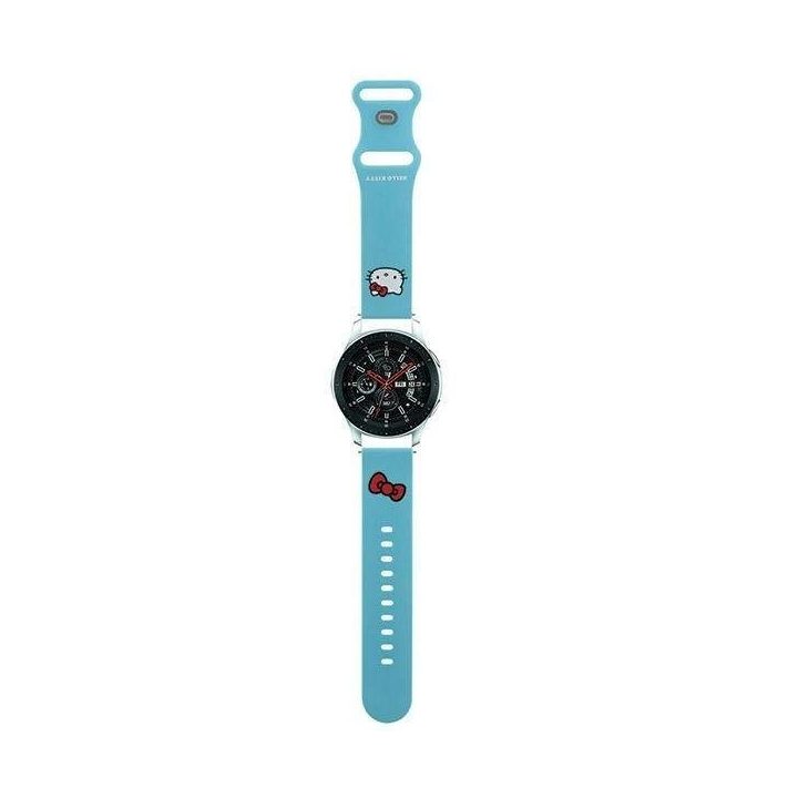 Hello Kitty Silikono Dirželis su Kitty Galva universalus 22mm - mėlynas