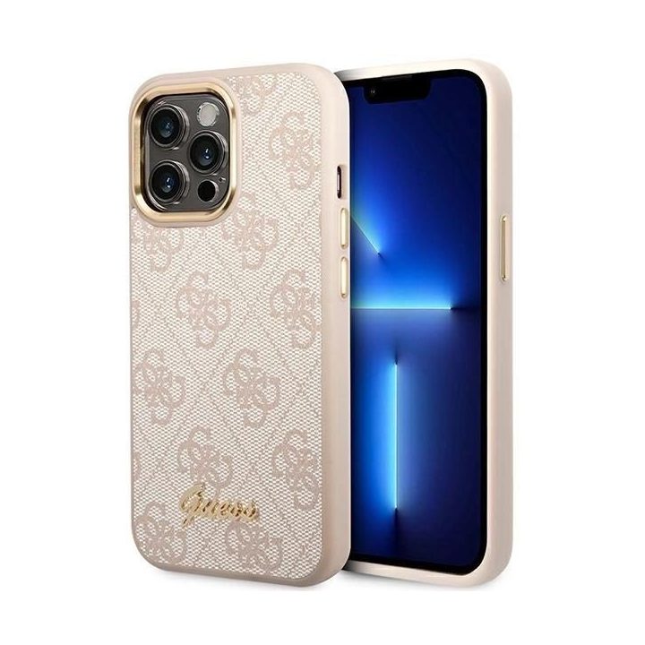 aukso spalvos dėklas iPhone 14 Pro - rožinis
