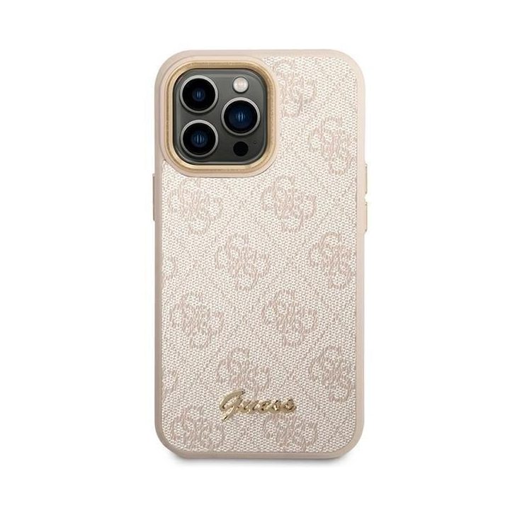 aukso spalvos dėklas iPhone 14 Pro - rožinis