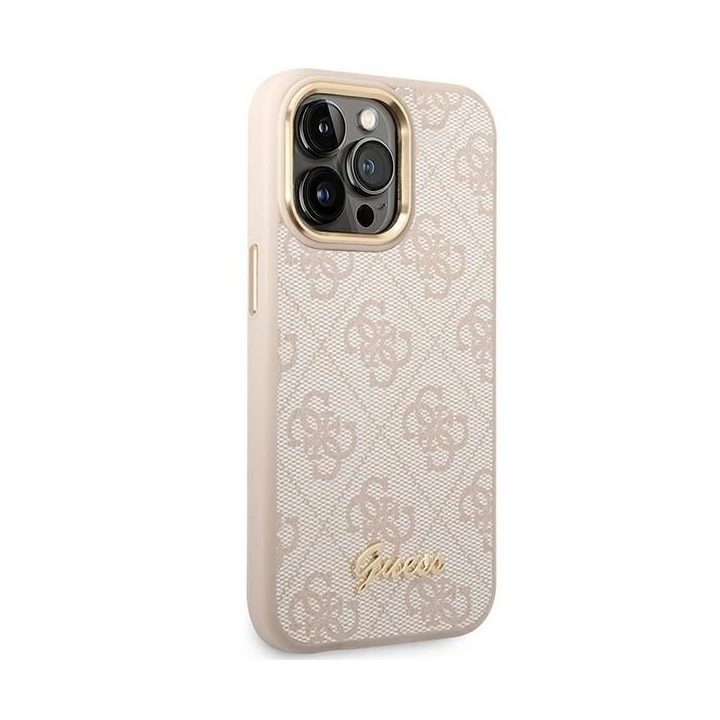 aukso spalvos dėklas iPhone 14 Pro - rožinis
