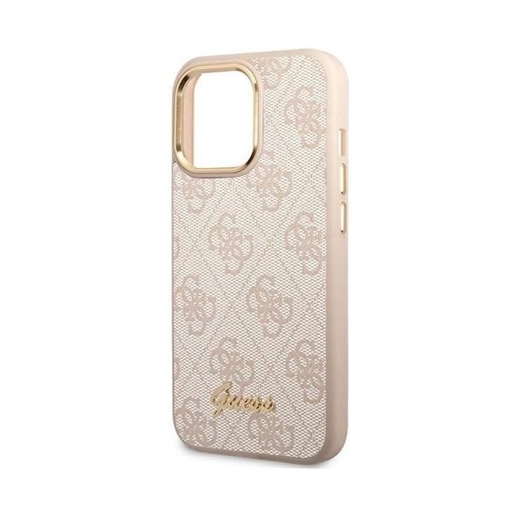 aukso spalvos dėklas iPhone 14 Pro - rožinis