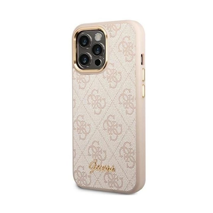 aukso spalvos dėklas iPhone 14 Pro - rožinis