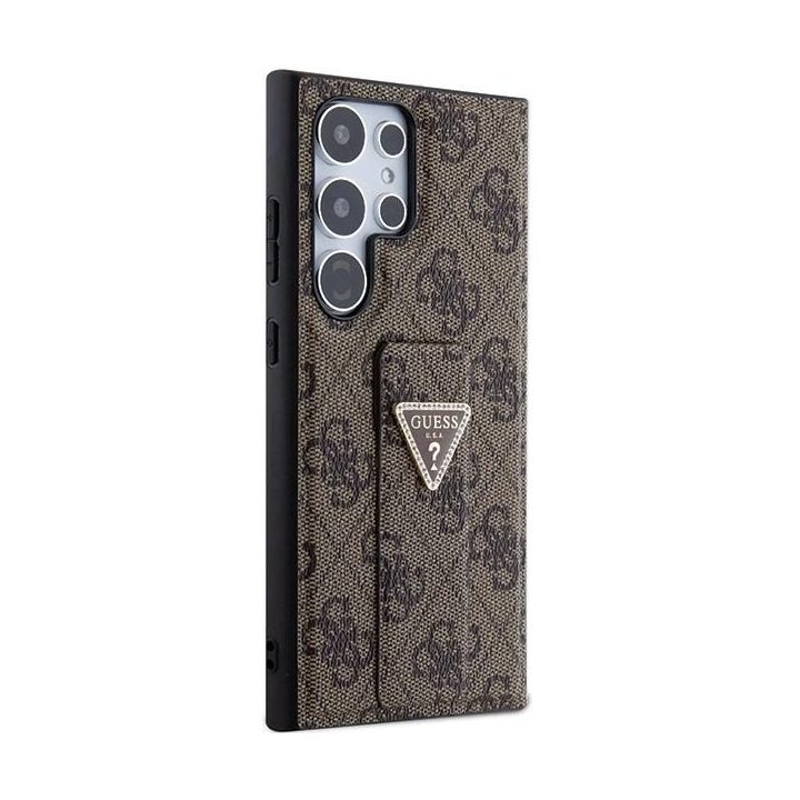 S24 Ultra S928 brown/brown deklas rankena stovas 4G trikampis Strass
